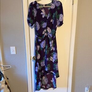 a new day Purple Floral High Low Dress